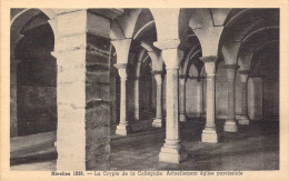 BELGIQUE - Nivelles - La Crypte De La Collégiale - Actuellement église Paroissiale - Carte Postale Ancienne - Nivelles