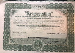 B6332 - Palermo, Arenella Azione Soc. Italiana Dell'Acido Citrico Ed Affini 1929 - A - C