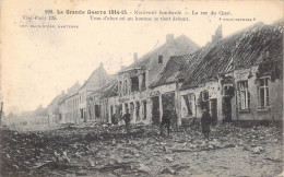 BELGIQUE - Nieuport Bombardé - La Grand Guerre 1914-15 - La Rue Du Quai - Carte Postale Ancienne - Nieuwpoort