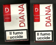 Pacchetti Di Sigarette ( Vuoti ) - Diana Rossa Da 10 E 20 Pezzi N.01 - Etuis à Cigarettes Vides