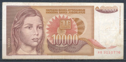 °°° JUGOSLAVIA 10000 DINARA 1992 °°° - Yougoslavie