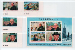 Barbuda 1974 Sir Winston Churchill MNH Stamps - Sir Winston Churchill