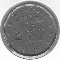 2 X 2 Francs Une FR Et EEN FL 1930 Albert I - 2 Francs