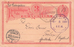 GUATEMALA - POSTAL STATIONERY 3c GUATEMALA > TREUEN/DE /*16 - Guatemala