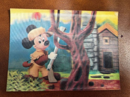 WALT DISNEY Walt Disney * CPA Illustrateur à Système 3D * N°pk-338 * Mickey Mouse The Hunster - Autres & Non Classés