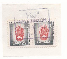 18731) Canada 1956 Closed BC British Columbia Post Office Postmark Cancel MOON - Used Stamps