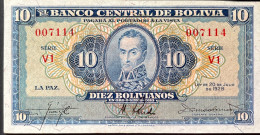 Bolivia 10 Bolivianos, P-130 (L.1928) - UNC - Bolivien