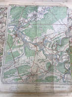Ancienne Carte D'état Major Belgique HAN SUR LESSE Eprave Lessive Villers Sur Lesse Laloux - Cartes Topographiques