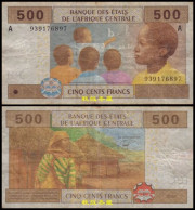 Central African States 500 Francs, 2011, Hybrid, Letter A, F - Central African States