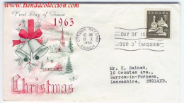 First Day Of Yssue 1965 Christmas - Enveloppes Commémoratives