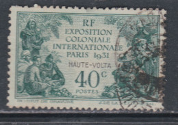 Haute Volta  N ° 66 O  Partie De Série Expo Coloniale : 40 C. Vert Neuf Oblitération Un Peu Forte Sinon TB - Used Stamps