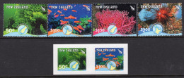 New Zealand 2008 Underwater Reefs Set MNH (SG 3013-3019) - Unused Stamps