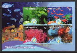New Zealand 2008 Underwater Reefs MS MNH (SG MS3017) - Nuevos