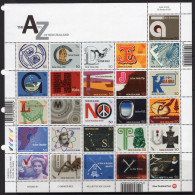 New Zealand 2008 The A - Z Of New Zealand Sheetlet MNH (SG 3060-3085) - Unused Stamps