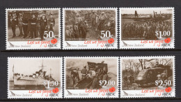 New Zealand 2009 ANZAC - 2nd Issue - Comrades In Arms Set MNH (SG 3131-3136) - Ungebraucht