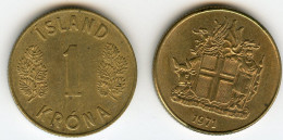 Islande Iceland 1 Krona 1971 KM 12a - Iceland