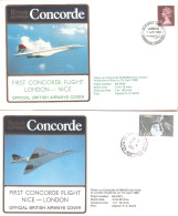 CONCORDE PREMIER 1er VOL FIRST FLIGHT BRITISH AIRWAYS LONDON NICE - Altri & Non Classificati