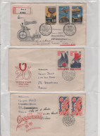 LOT DE 12 ENVELOPPES 1er JOUR DE TCHECOSLOVAQUIE DE 1968 - Briefe U. Dokumente