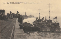 ZEEBRUGGE : CONVOYEURS ET DRAGUEURS DE MINES ANGLAIS - ENGLISH CONVOYS AND MINE SWEEPERS - Zeebrugge