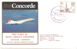 CONCORDE PREMIER 1er VOL FIRST FLIGHT BRITISH AIRWAYS DHAHRAN BAHRAIN - Sonstige & Ohne Zuordnung