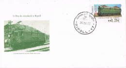 50558. Carta RIPOLL (Gerona) 2006. Locomotora ESTAT, Ferrocarril Tor De Querol ATM - Covers & Documents