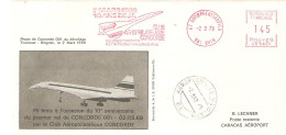 CONCORDE ANNIVERSAIRE 10 ANS PREMIER VOL TRANPORTE SUR PARIS CARACAS 02/03/1979 - Sonstige & Ohne Zuordnung