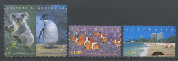 AUSTRALIE 2004 N° 2218/2221 ** Neufs MNH Superbes C 12 € Faune Koala Oiseaux Manchot Poissons Clowns Birds Fishes - Mint Stamps