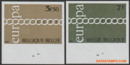 België 1971 - Mi:1633/1634, Yv:1578/1579, OBP:1578/1579, Stamp - □ - Europa 1971  - 1961-1980