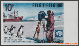 België 1971 - Mi:1643, Yv:1589, OBP:1589, Stamp - □ - Zuidpoolovereenkomst  - 1961-1980