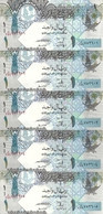 QATAR 1 RIYAL ND2008 UNC P 28 ( 5 Billets ) - Qatar