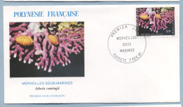 1991 FEVRIER 07  Enveloppe1er Jour MERVEILLES SOUS MARINES 11 FRANCS - Storia Postale