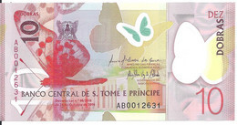 SAO TOME ET PRINCIPE 10 DOBRAS 2016 UNC P 71 - Sao Tome En Principe