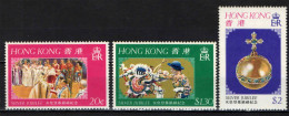 HONG KONG - 1977 - 25° ANNIVERSARIO DEL REGNO DI ELISABETTA II - MNH - Nuovi