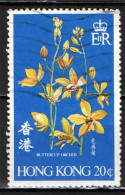 HONG KONG - 1977 - Buttercup Orchid  - USATO - Oblitérés