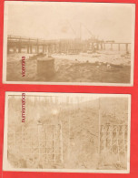 America South Dakota Bridges And Railway Works 2 Cpa Ponts Et Travaux Ferroviaires Old Cpa - Sonstige & Ohne Zuordnung