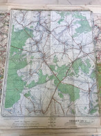 Ancienne Carte D'état Major Belgique SIBRET Morhet Fagnoul - Cartes Topographiques
