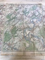 Ancienne Carte D'état Major Belgique GRAND HAN Fronville Baillonville Somme Leuze Noiseux - Cartes Topographiques