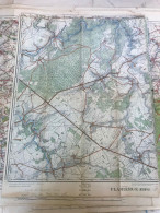 Ancienne Carte D'état Major Belgique FLAMIERGE Monty Givroulle Givry Ourthe - Cartes Topographiques