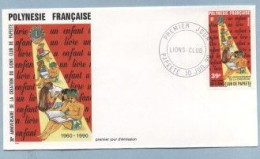 1990 JUILLET 10 Enveloppe1er Jour  LIONS-CLUB 39 FRANCS - Covers & Documents