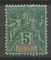 ANJOUAN N° 4 NEUF*   CHARNIERE / Hinge / MH - Unused Stamps