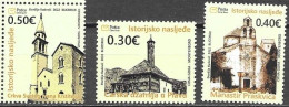 MONTENEGRO,2022, MNH,HISTORICAL HERITAGE, MOSQUES, THE EMPEROR'S MOSQUE IN PLAV, 3v - Mezquitas Y Sinagogas