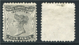 PRINCE EDWARD 1864/69 Four Pence Noir N°7 NEUF(*) - Nuevos