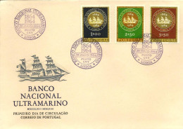 PORTUGAL - Centenary Of Banco Nacional Ultramarino (1864/1964) - FDC (Lisbon Commemorative Postmark) - FDC