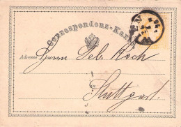 ÖSTERREICH - CORRESPONDENZKARTE 1873 WIEN - STUTTGART Mi P14  /*21 - Sonstige & Ohne Zuordnung