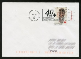 MONACO (2022) Oblitération 40 Ans Présidence SAS Prince Albert II Croix-Rouge Monégasque + Timbre, Red Cross - Storia Postale