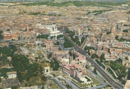 Z5965 Roma - Foro Romano - Panorama Aereo Vista Aerea Aerial View Vue Aerienne / Viaggiata 1962 - Panoramische Zichten, Meerdere Zichten