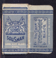 "SOUSMAN" Razor Blade Old Vintage WRAPPER (see Sales Conditions) - Lames De Rasoir