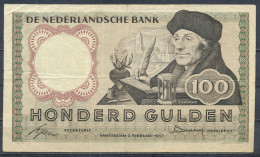 °°° NETHERLANDS 100 GULDEN 1953 °°° - 100 Florín Holandés (gulden)