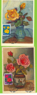 Ville Des Roses, Luxembourg, Carte-maximum 508 + 509 - Cartoline Maximum