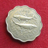 Bahamas 10 Cents 1969 KM# 4 Lt 3 *VT   Bahama - Bahamas